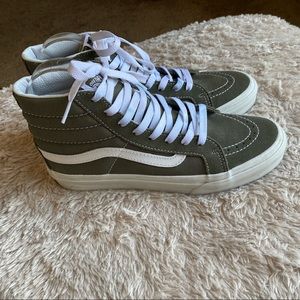 Sage green Sk8-Hi Vans